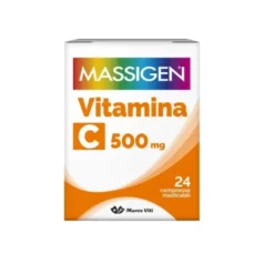 Massigen DailyVit C 500 mg - Integratore di vitamina C antiossidante, 24 compresse masticabili