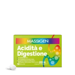 Massigen Digestione Integratore per la digestione, 24 compresse masticabili