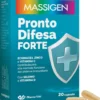 Massigen Pronto Difesa Forte Integratore Echinacea Zinco Vitamina C e D, 20 Capsule
