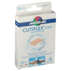 Master-Aid Cutiflex Med Strip Cerotti impermeabili grandi per la protezione delle ferite, 10 cerotti