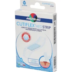 Master-Aid Cutiflex Med Strip Cerotti impermeabili grandi per la protezione delle ferite, 10 cerotti