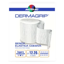 Master-Aid Dermagrip - Benda elastica coesiva per compressione e sostegno 12 cm x 20 m