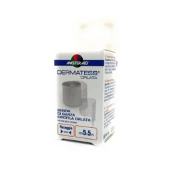 Master-Aid Dermatess - Benda di garza idrofila per fissare le medicazioni 5 cm x 5 m, 1 pezzo