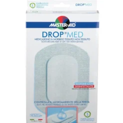 Master-Aid Drop Med - Medicazione in TNT Autoadesiva 10.5 x 15cm, 5 Medicazioni