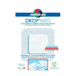 Master-Aid Drop Med Medicazione Autoadesiva Misura 10 x 10 cm, 5 Pezzi