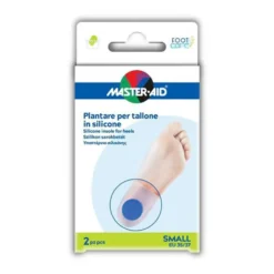 Master-Aid Foot Care - Plantari per tallone in silicone per alleviare il dolore, 2 pezzi taglia S