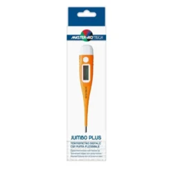 Master-Aid Jumbo Plus - Termometro digitale con punta flessibile per misurare la febbre, 1 pezzo