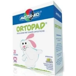 Master-Aid Ortopad Bianco Junior - Cerotto occlusore per l'ambliopia e lo strabismo, 20 occulsori