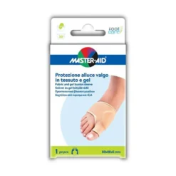 Master-Aid Protezione Alluce Valgo - Guaina in tessuto e gel per ridurre gli sfregamenti, 1 pezzo