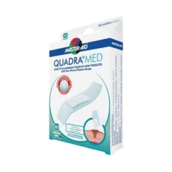 Master-Aid Quadra Med - Cerotti in TNT con tampone disinfettante per le ferite, 20 cerotti