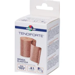 Master-Aid Tendiforte - Benda elastica a compressione forte 8cm x 7 m, 1 rotolo