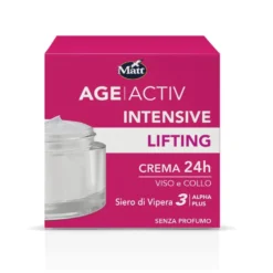 Matt AgeActiv - Crema 24h per il viso e il collo con siero di vipera ad azione antirughe, 50 ml