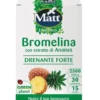 Matt Bromelina Drenante Forte - Integratore per il drenaggio e il microcircolo, 30 compresse