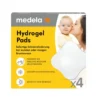 Medela Hydrogel Pads Cuscinetti Idrogel per Capezzoli Sensibili o Dolenti, 4 cuscinetti