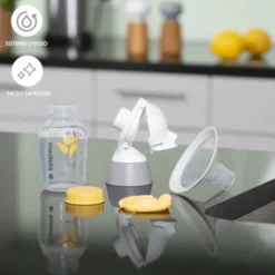 Medela Swing Maxi - Tiralatte elettrico doppio per l'estrazione del latte, 2 bottiglie da 150 ml
