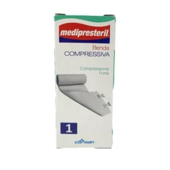 Medipresteril Benda Elastica Compressione Forte, 10 cm x 4,50m