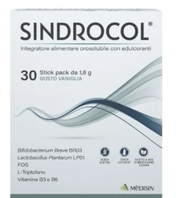 Medisin Sindrocol - Integratore probiotico per l'equilibrio della flora intestinale, 30 bustine