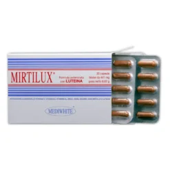 Mediwhite Mirtilux Integratore Alimentare, 20 Capsule