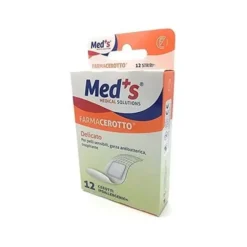 Med's Farmacerotto Delicato - Cerotti ipoallergenici per le pelli sensibili, 12 pezzi