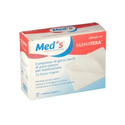 Med's Farmatexa - Compresse Di Garza 12/12 Sterili 18 x 40 cm 12 Buste