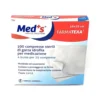 Med's Farmatexa Compresse sterili 10x10 cm - Garza idrofila per la medicazione, 100 compresse