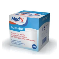 Med's Farmatnt - Cerotto in tessuto non tessuto per medicazioni, 1 pezzo da 5 m x 2,5 cm
