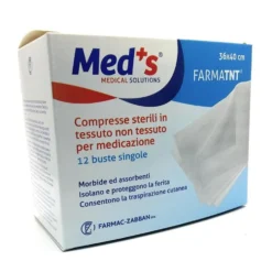 Med's Farmatnt - Compresse Sterili TNT Medicazione 36x40cm 12 Buste
