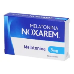 Melatonina Noxarem 3mg favorisce il sonno e l'addormentamento in caso di jet lag, 10 compresse