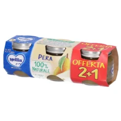 Mellin Omogeneizzato Pera dai 4+ Mesi, 3 x 100g