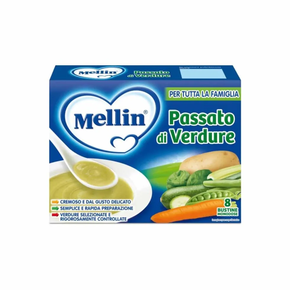 Mellin Passato Di Verdure 8 Bustine Da 13 g
