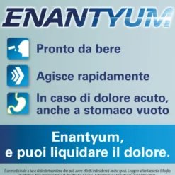 Menarini Enantyum Analgesico Antinfiammatorio contro Mal di Testa Dolori Mestruali e Dolori Articolari, 10 Bustine Bevibili