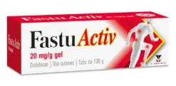 Menarini FastuActiv Diclofenac 20 mg/g Gel antinfiammatorio per i dolori muscolari, 100 g