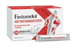 Menarini Fastumdol Antifiammatorio 25mg Dexketoprofene Granulato per Soluzione Orale Antidolorifico, 20 Bustine