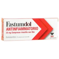 Menarini Fastumdol Antinfiammatorio 25 mg Dexketoprofene Antidolorifico, 10 Compresse