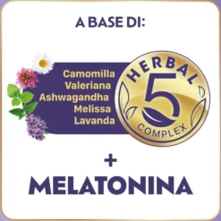 Menarini Laila DormiBene Integratore per il Sonno, 60 Pastiglie Gommose