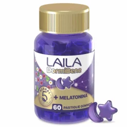 Menarini Laila DormiBene Integratore per il Sonno, 60 Pastiglie Gommose
