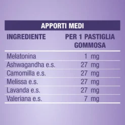 Menarini Laila DormiBene per il Sonno Integratore, 30 Pastiglie Gommose