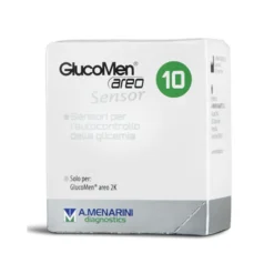 Menarini Strisce Glucomen Areo Sensor per Analisi Glicemia, 10 Strisce