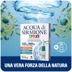 Menarini Terme di Sirmione Acqua di Sirmione KIDS Spray Nasale Soft, 6 Flaconcini Da 15ml
