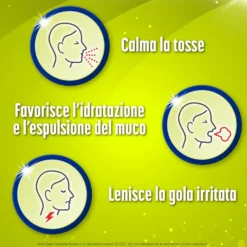 Menarini Vivin Tosse Complete 3in1 Pocket Tosse Secca Grassa Mal di Gola, 14 Stickpack