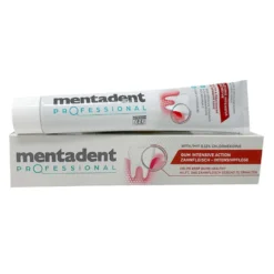 Mentadent Professional - Dentifricio antibatterico con clorexidina 0,12% per le gengive, 75 ml
