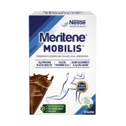 Meritene Mobilis gusto cioccolato - Integratore per ossa, articolazioni e muscoli, 10 bustine