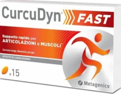 Metagenics CurcuDyn Fast - Integratore per la funzionalità articolare e muscolare, 15 capsule