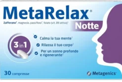 Metagenics MetaRelax Notte - Integratore per il sonno e il rilassamento notturno, 30 compresse