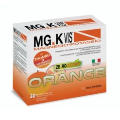 MG.K VIS Magnesio Potassio Gusto Orange Zero Zuccheri, 30 Bustine