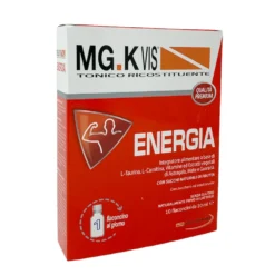 MG.K Vis Tonico ricostituente energia - Integratore per la stanchezza, 10 flaconcini da 10 ml