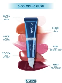 Miamo Lip Gloss Aging Defense SPF30 Protettivo Volumizzante e Idratante colore Cocoa, 15ml