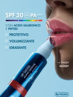 Miamo Lip Gloss Aging Defense SPF30 Protettivo Volumizzante e Idratante colore Pink, 15ml