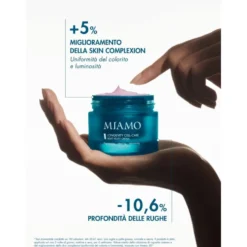 Miamo Longevity Cell-Care Light Velvet - Crema viso rigenerante per la pelle normale e grassa, 50 ml