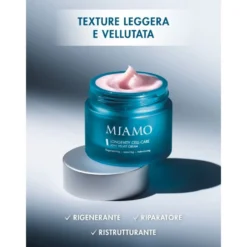 Miamo Longevity Plus - Refill Longevity Cell-Care Light Velvet Crema Viso Rigenerante Riparatrice Ristrutturante Texture Vellutata, 50ml